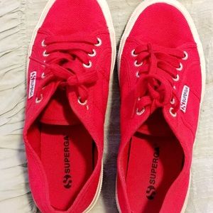 Red Superga Sneakers